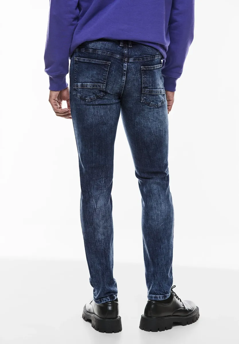 

STREET ONE МУЖСКИЕ Джинсы облегающего кроя, с 5 карманами Street One Men, синий