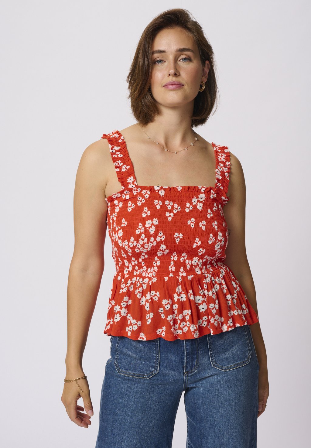 

Топ KAAMBER - Blouse Kaffe, темно-красный