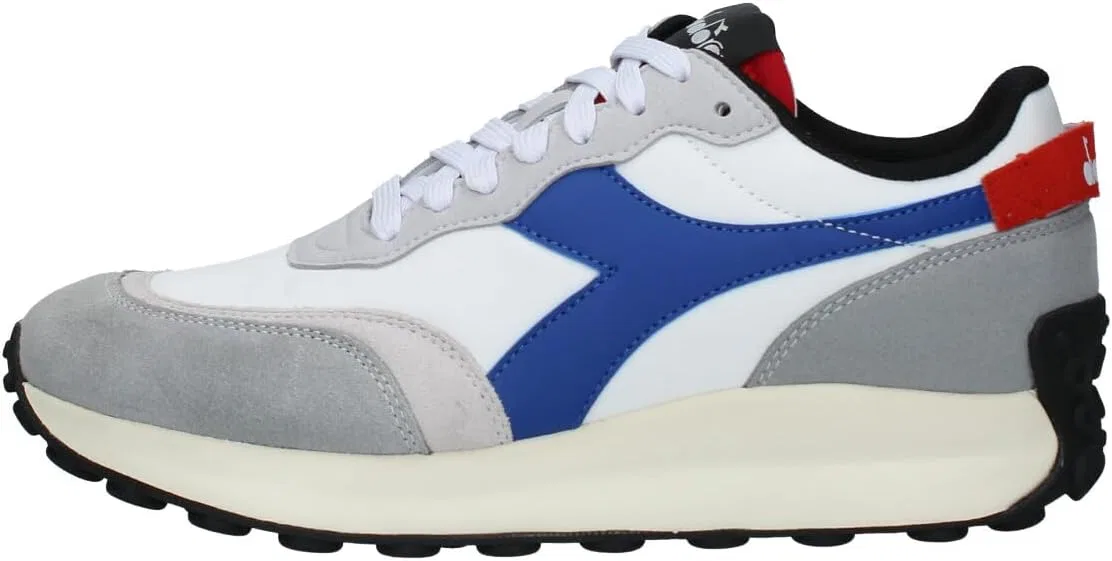 Кроссовки Diadora Race Nyl, C1917 Corsair Super White Carmine King — фото 2