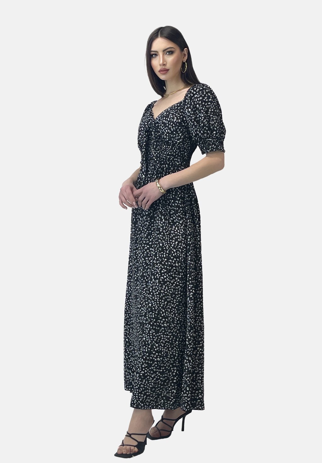 

Платье макси SOMMER Elara, черный