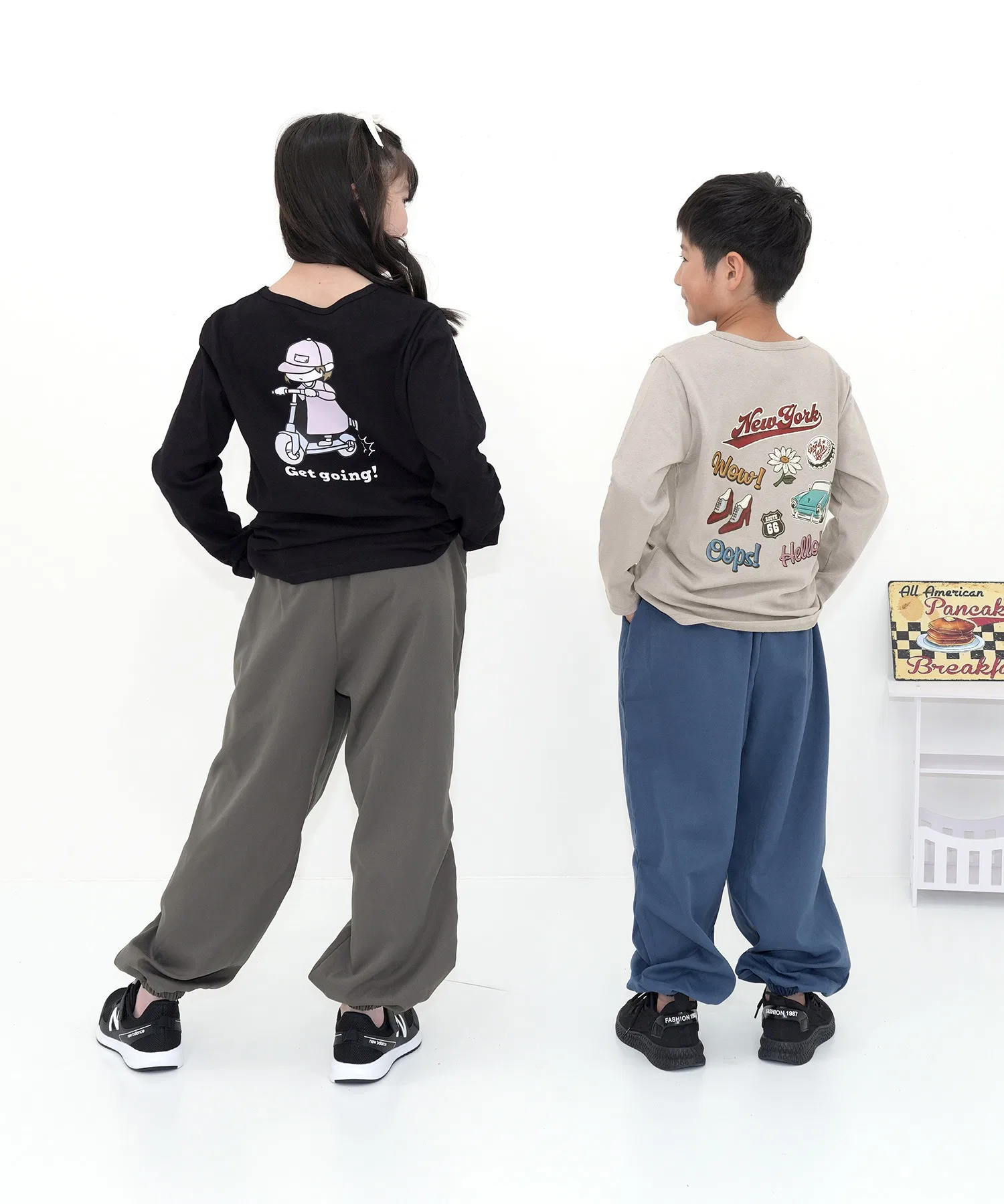 Детские брюки-карго Bee des Bee объёмные тёмно-зелёные — фото 2