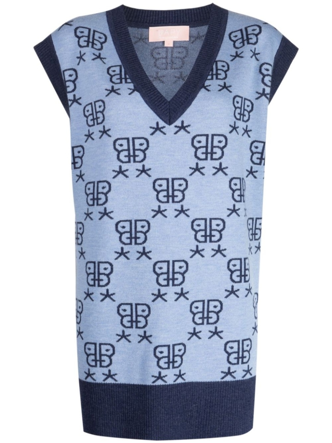 

BAPY BY *A BATHING APE топ с монограммой, синий