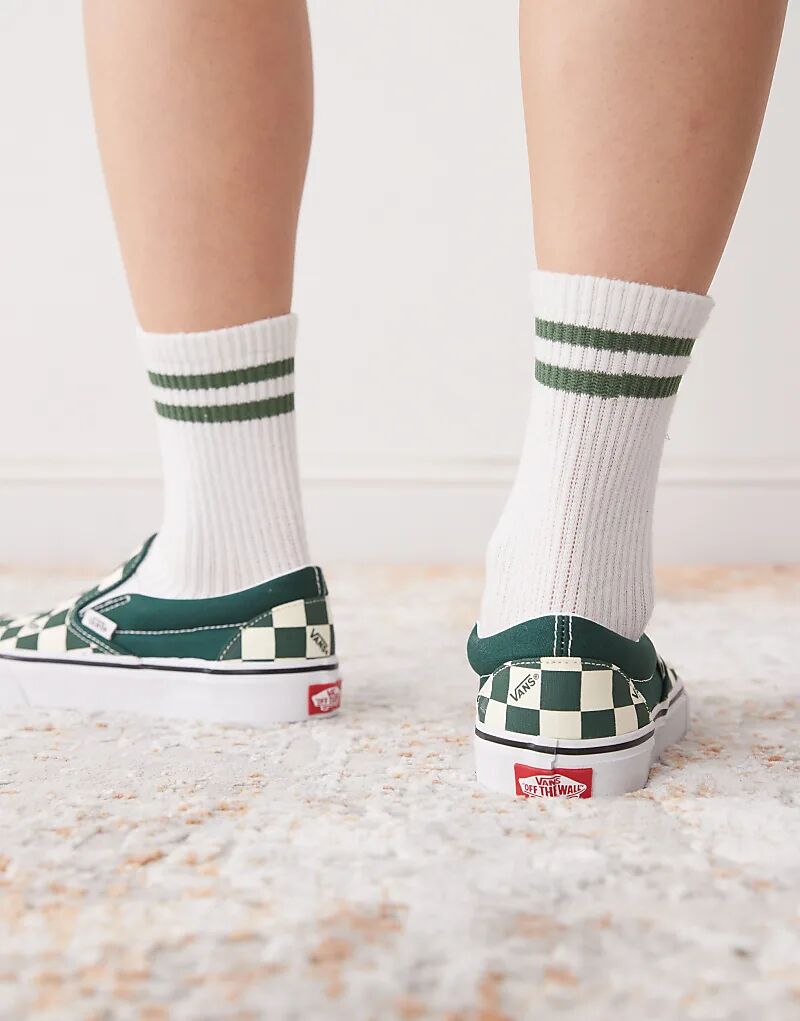 Кеды Vans Classic изумрудного цвета — фото 4
