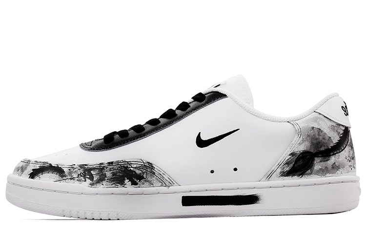 

Кроссовки Nike Court Vintage Skateboarding Shoes Men Low-top Black/white, белый