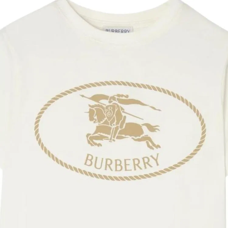 Футболка Burberry Kids Chalk White — фото 4