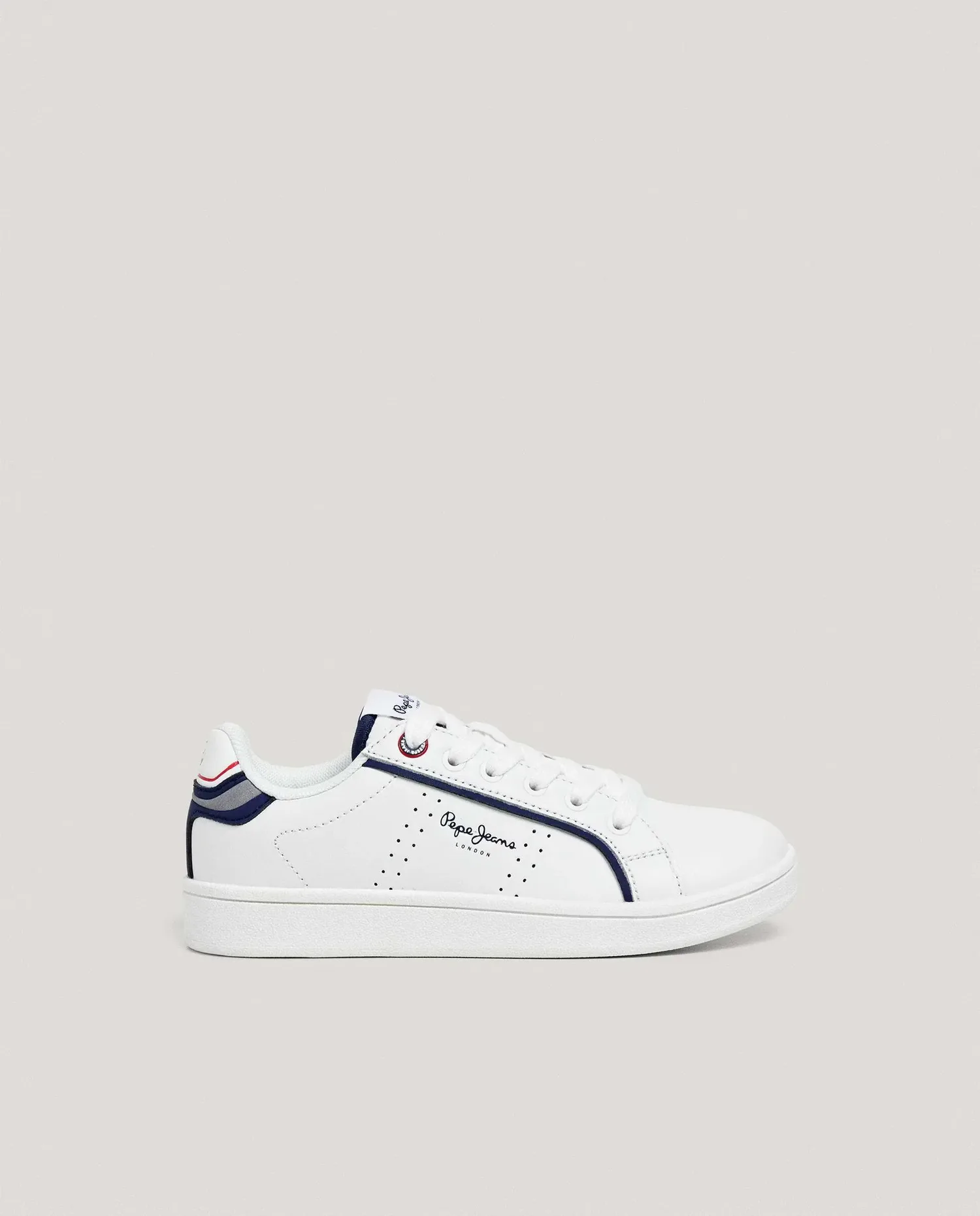 Классические детские кроссовки с микроотверстиями Pepe Jeans, белый