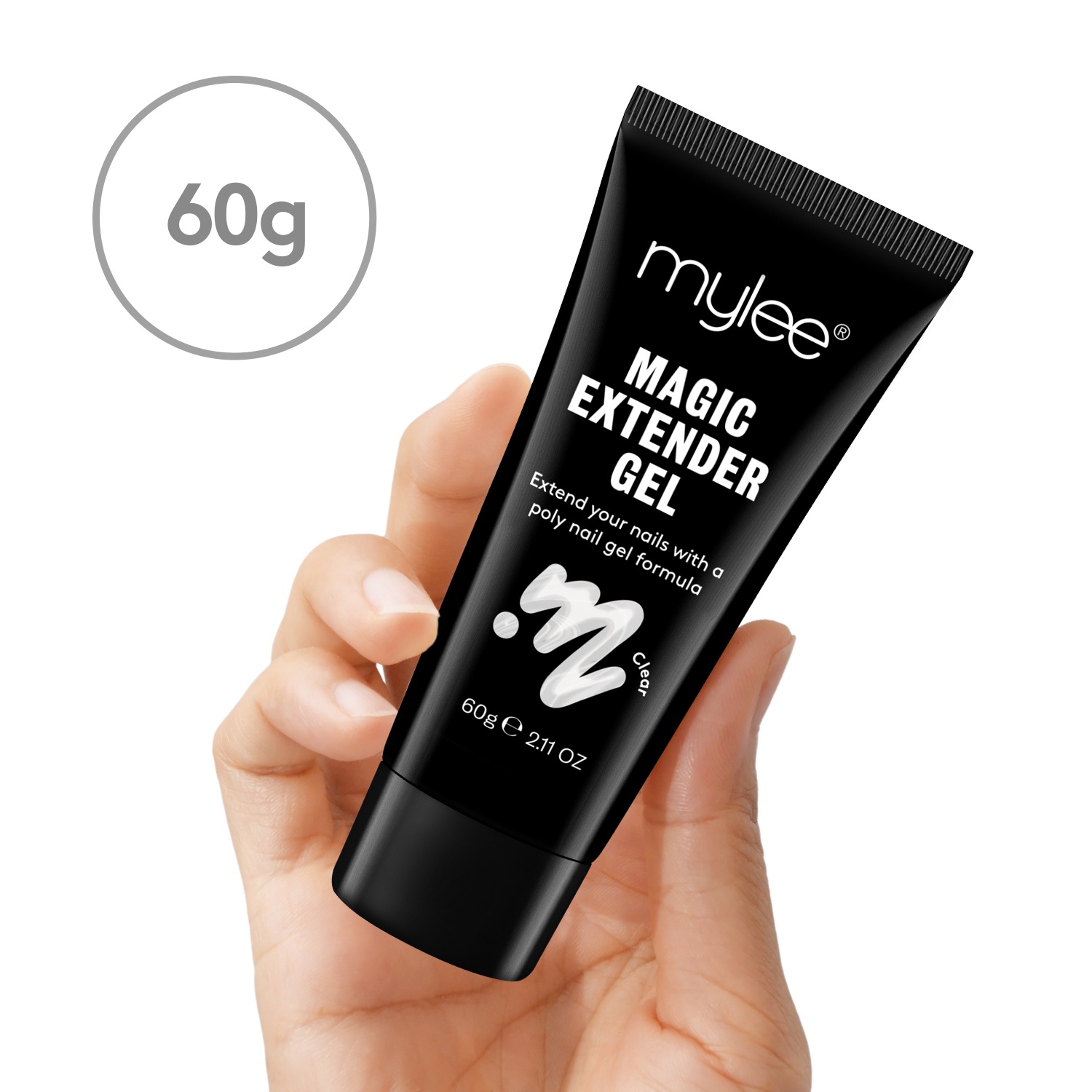 Гель-лак для ногтей magic extender gel (farblos) Mylee, magic extender gel (farblos), вес 60 гр. — фото 3
