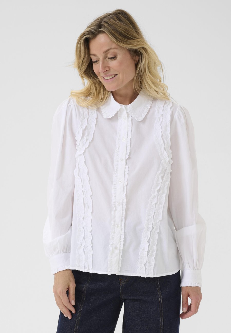 

Блуза Cream Button-down blouse, Snow White/White