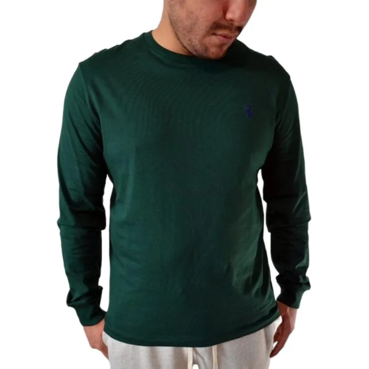 Polo Ralph Lauren Футболка Custom Slim Fit мужская зеленая