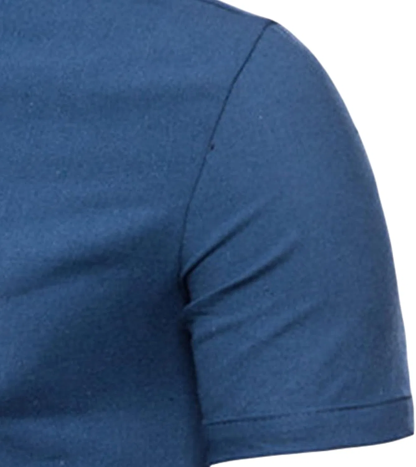 Мужская хлопковая рубашка-поло Henley Slim Fit, Blue — фото 4