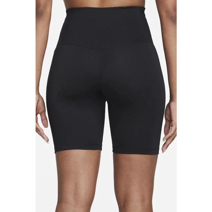 Шорты-легинсы Nike Dri-FIT One с высокой посадкой, 2 кармана, 18 см, Черный — фото 2