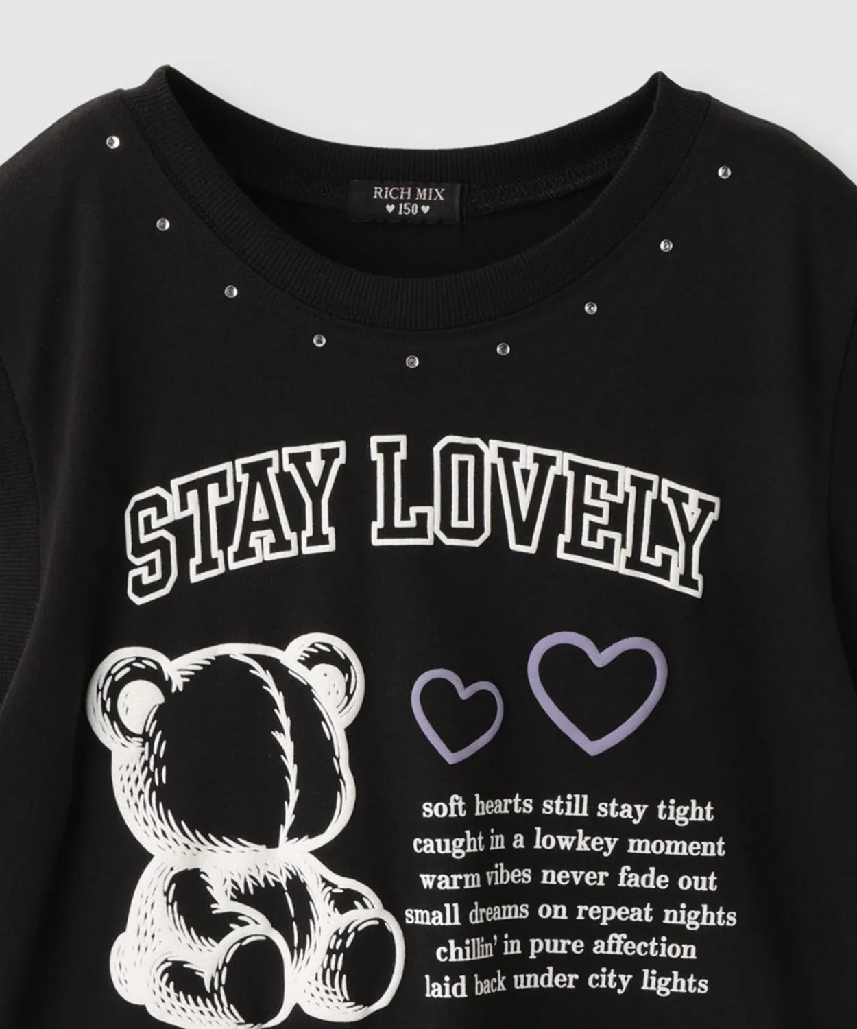 Детская футболка с принтом, без рукавов, Fake Layered Bear Graphic RICH MIX, Grey — фото 3