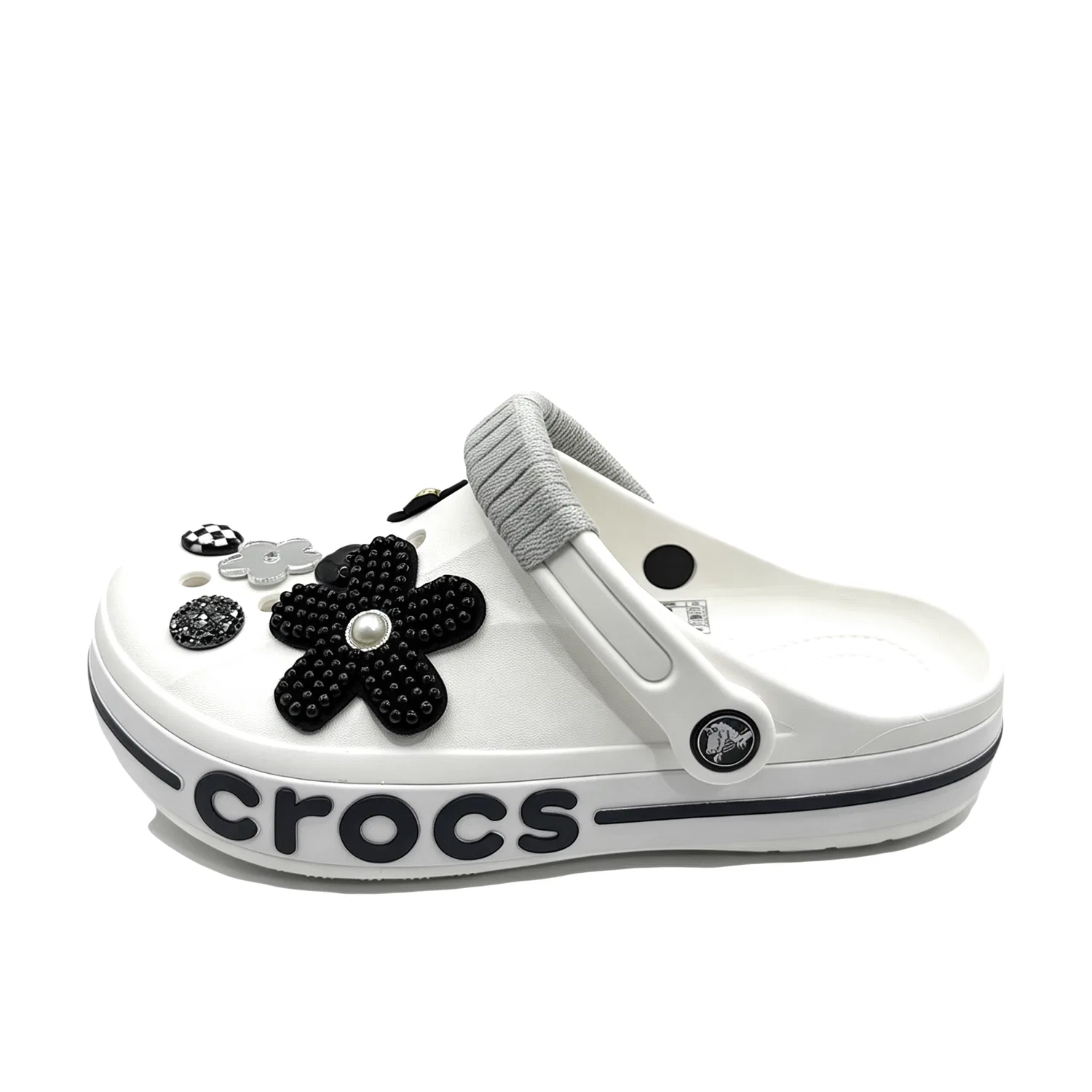 Детские сабо с принтом Bayaband Clogs Crocs, Белый