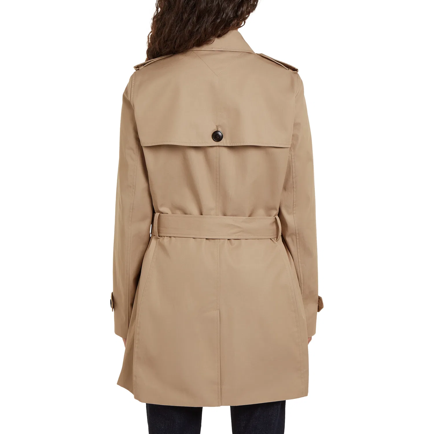 Женская длинная куртка в стиле тренчкот Tommy Hilfiger, Beige — фото 2