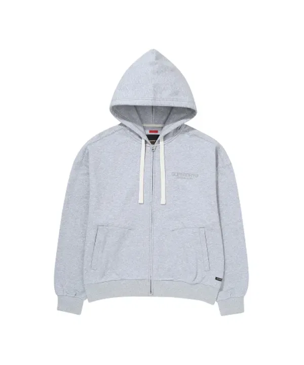 Худи с капюшоном Core 2-Way, Superdry, светло-серый меланж — фото 2