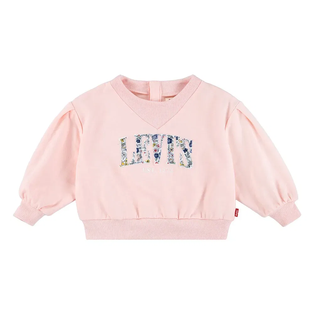 Свитшот Levi's Pleated Slv, розовый