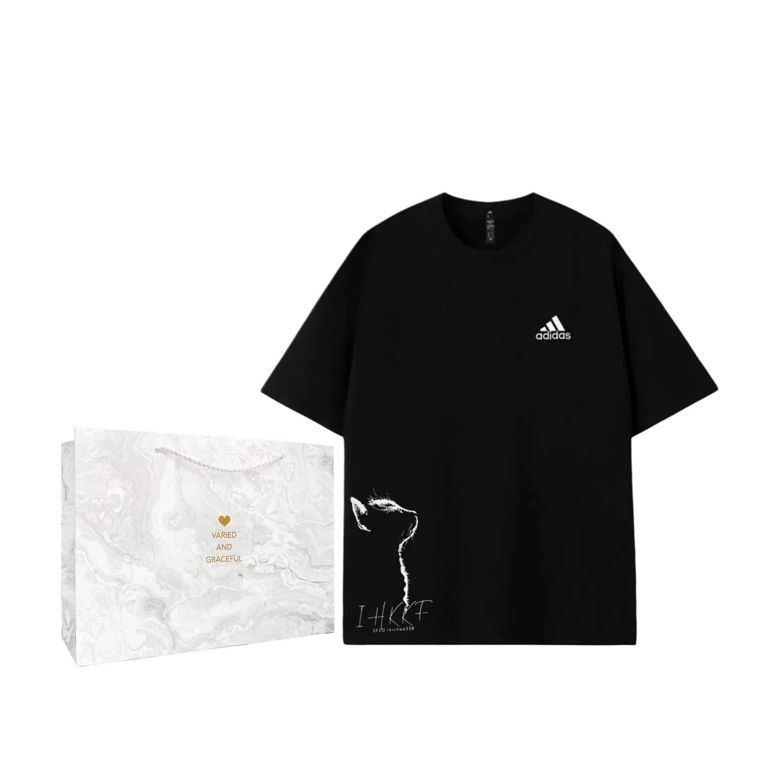 Футболка с круглым вырезом thin, Adidas, Shopping Bag
