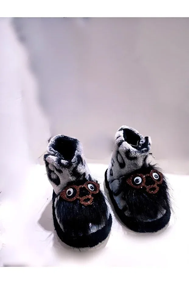 Детские тапочки с принтом Aykabaran, Black Brown