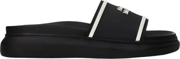 

Сандалии Alexander McQueen Wmns Oversized Hybrid Signature Slide Black White, черный
