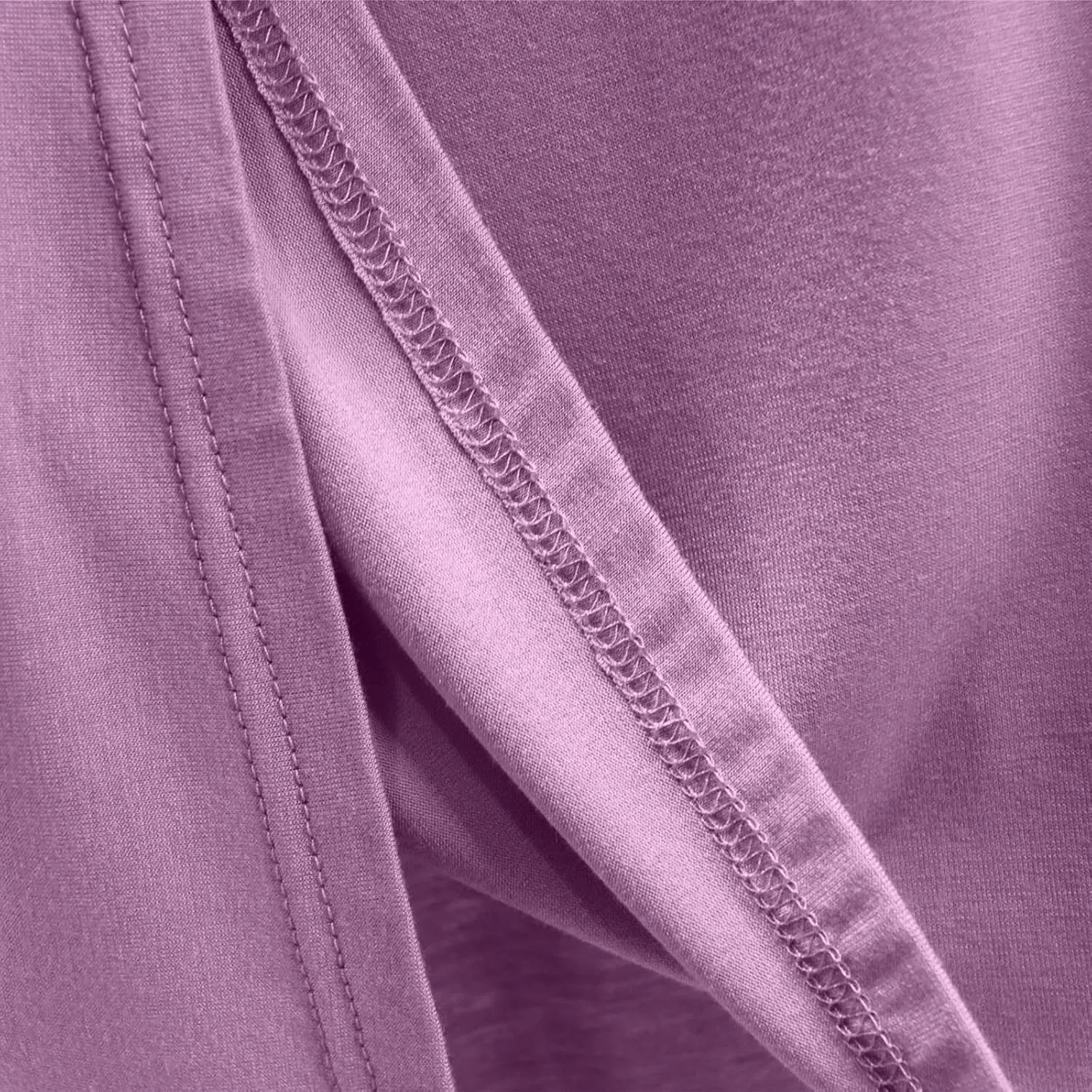 Женская футболка с круглым вырезом для фитнеса и бега Generic, Purple — фото 4