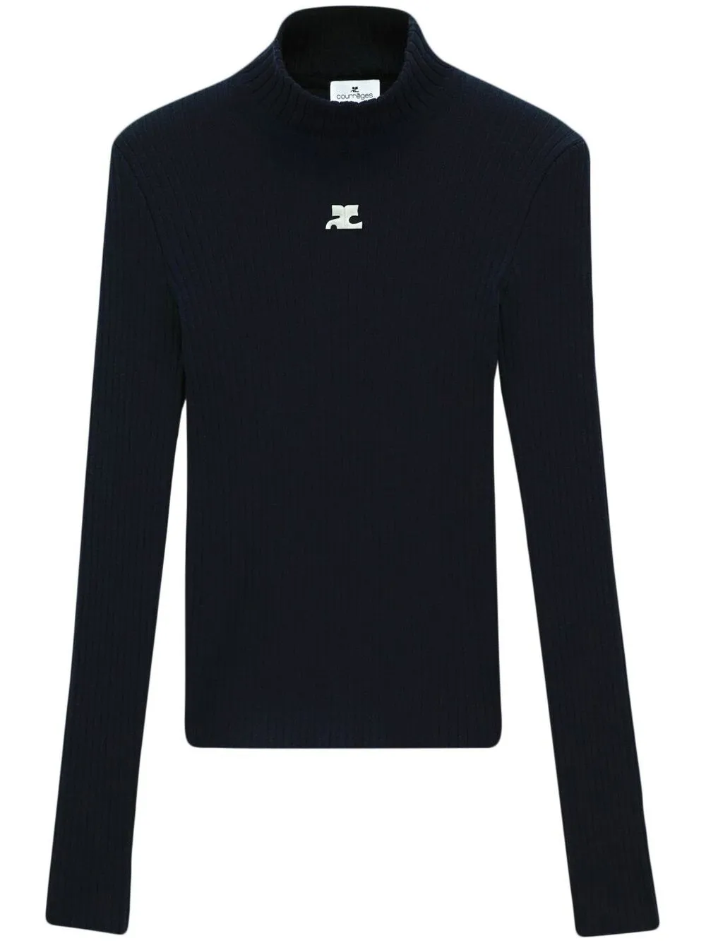 

Свитер Reedition в рубчик Courrèges, черный