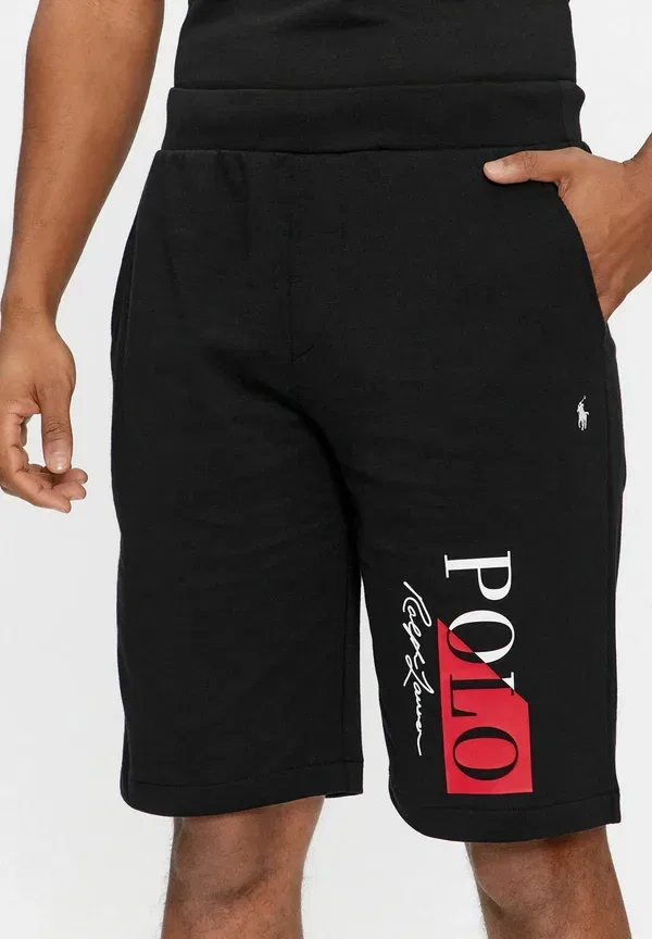 Брюки с принтом Bermuda Polo Ralph Lauren, черный