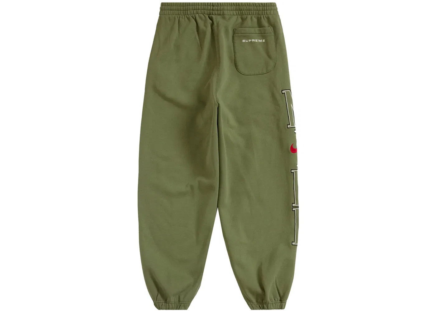 Мужские спортивные штаны из футера с начесом Sweatpants Supreme, Olive — фото 2