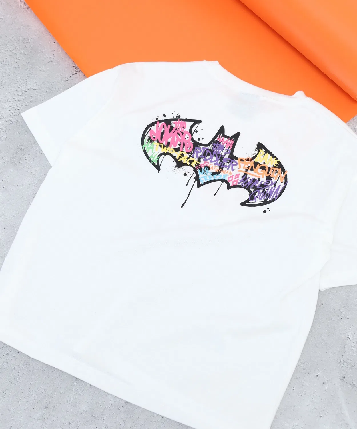 Детская футболка с принтом Batman FUNALIVE, Off White