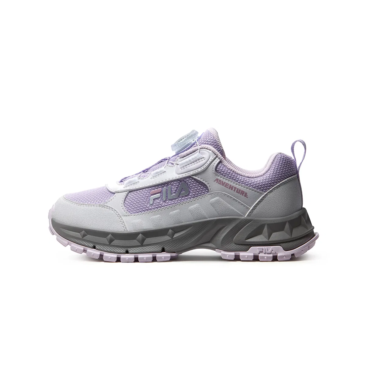 Детские кроссовки для активного отдыха из синтетической кожи FILA KIDS, Mauve/Lilac