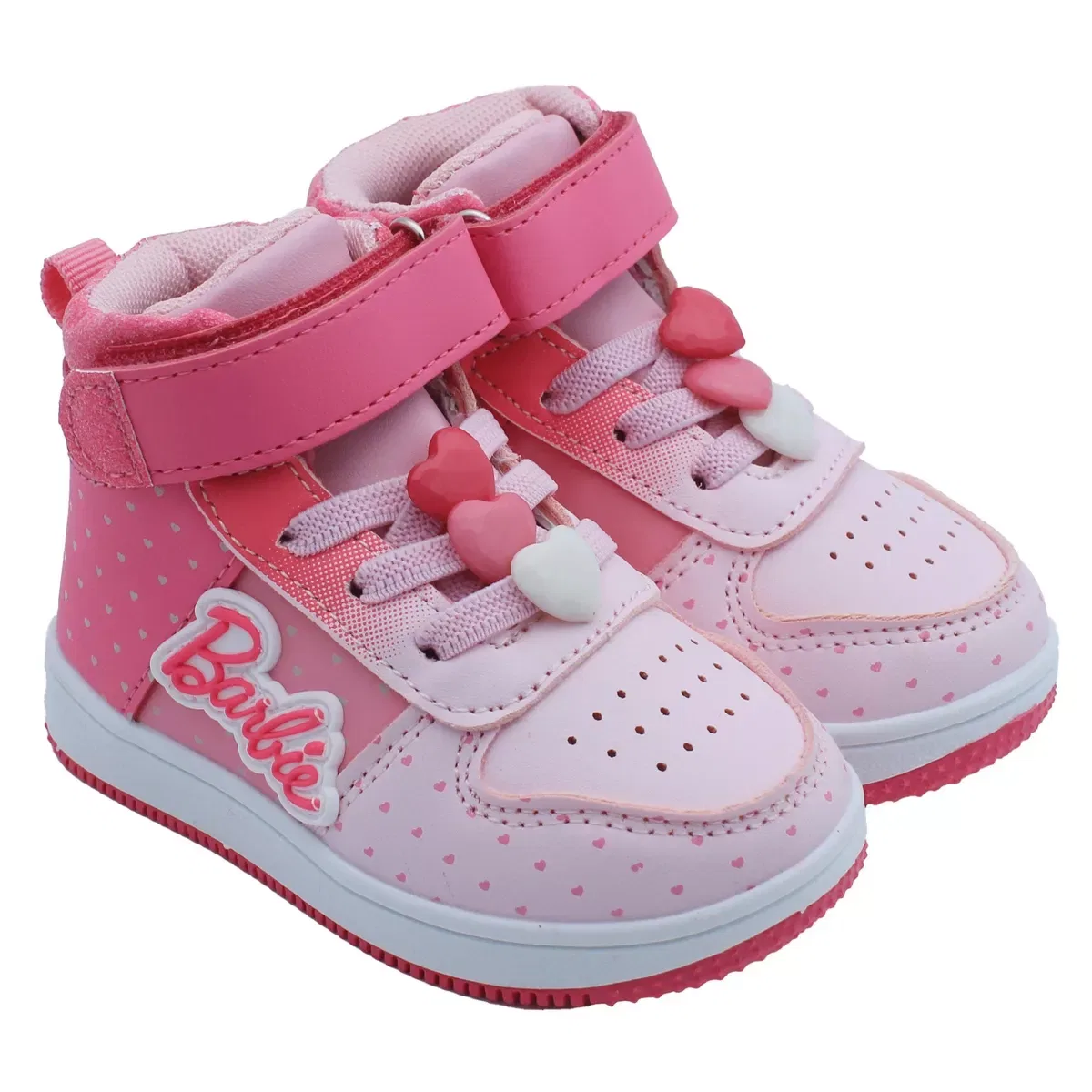 Детские кроссовки-высокие для девочек с принтом Barbie Barbie, Multi-Pink — фото 2