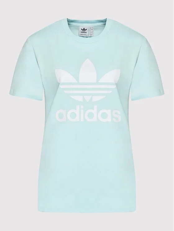 Футболка regular fit adicolor Classics Trefoil Adidas, синий — фото 4