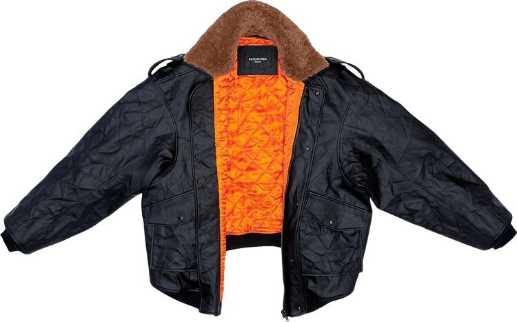 

Бомбер Balenciaga Worn Out Bomber 'Black', черный