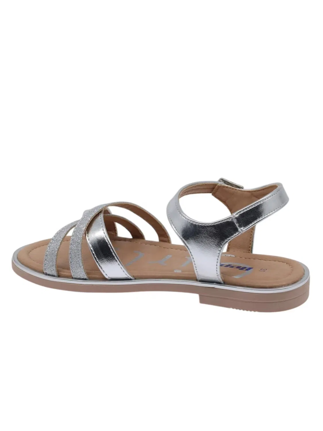 Сандалии Beppi Casual Sandal серебристого цвета — фото 3
