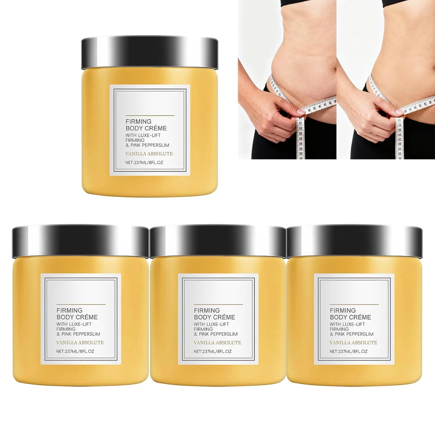 Увлажняющий крем для тела с эффектом лифтинга, WRANBAO, Vanilla Body Cream, 237 г, 4 шт.