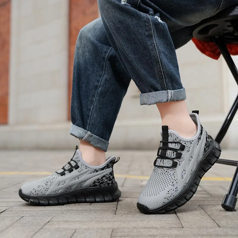 Детские кроссовки для мальчиков с принтом DLWKIPV, Light Gray Black — фото 2