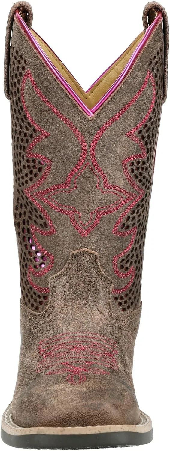 Детские сапоги для девочек с принтом Willow Smoky Mountain Boots, Vintage Chocolate/Pink — фото 2