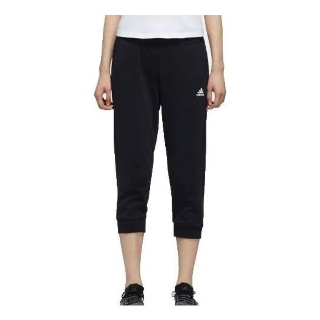 Брюки вязаные с длиной 3/4 Adidas, черный