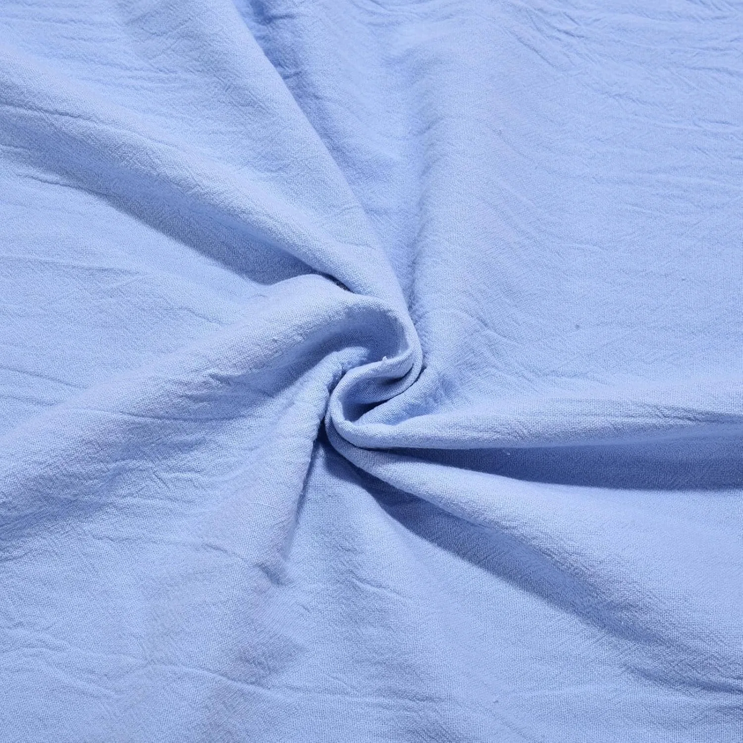 Мужская свободная футболка из льна с коротким рукавом, Blue — фото 3