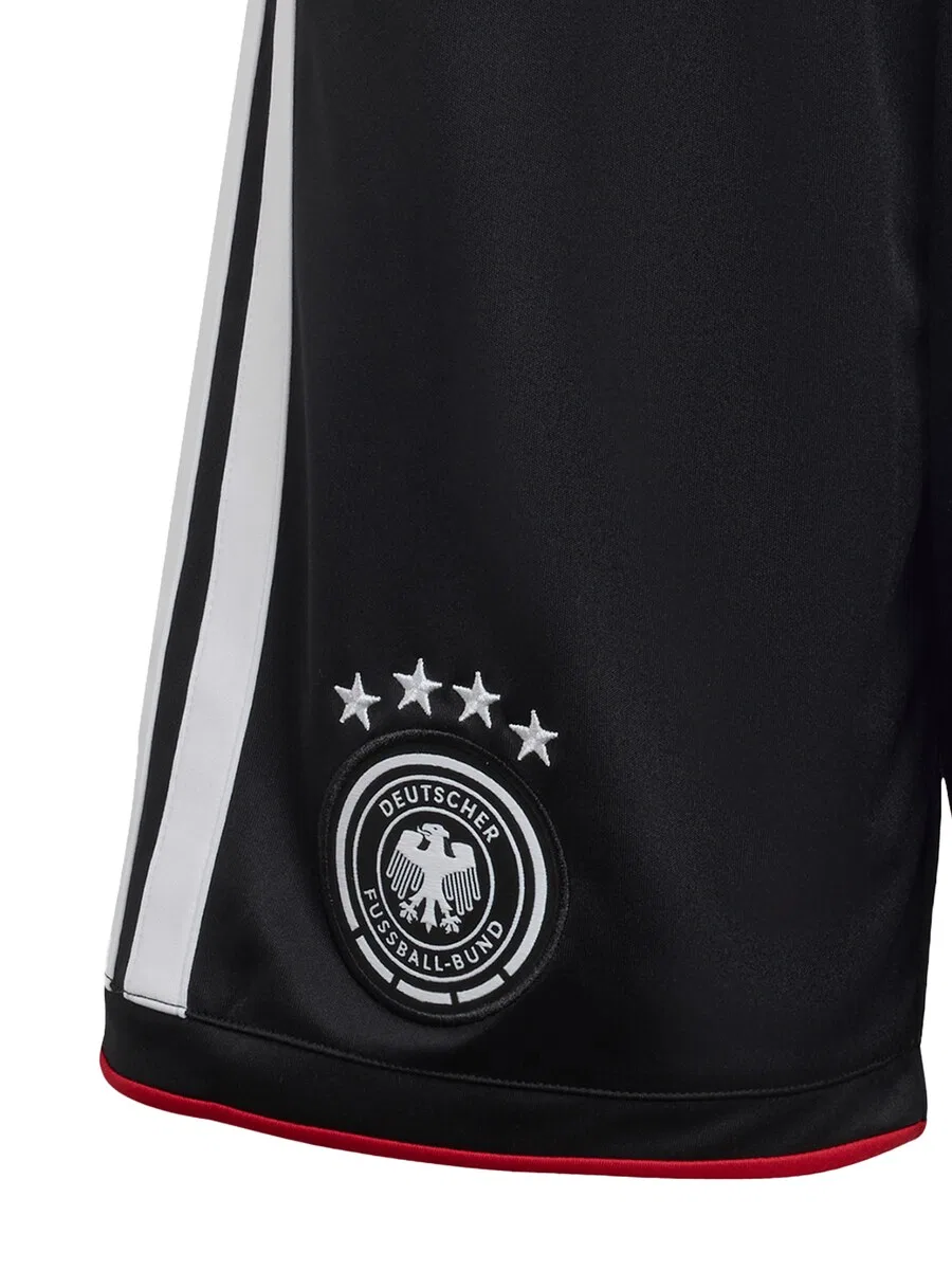 Спортивные шорты ADIDAS PERFORMANCE Regular Workout Pants 'Germany 26 Home' черного цвета — фото 2
