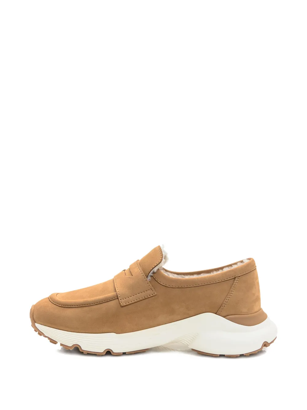 Лоферы на подкладке из овчины Tod'S, коричневый — фото 4