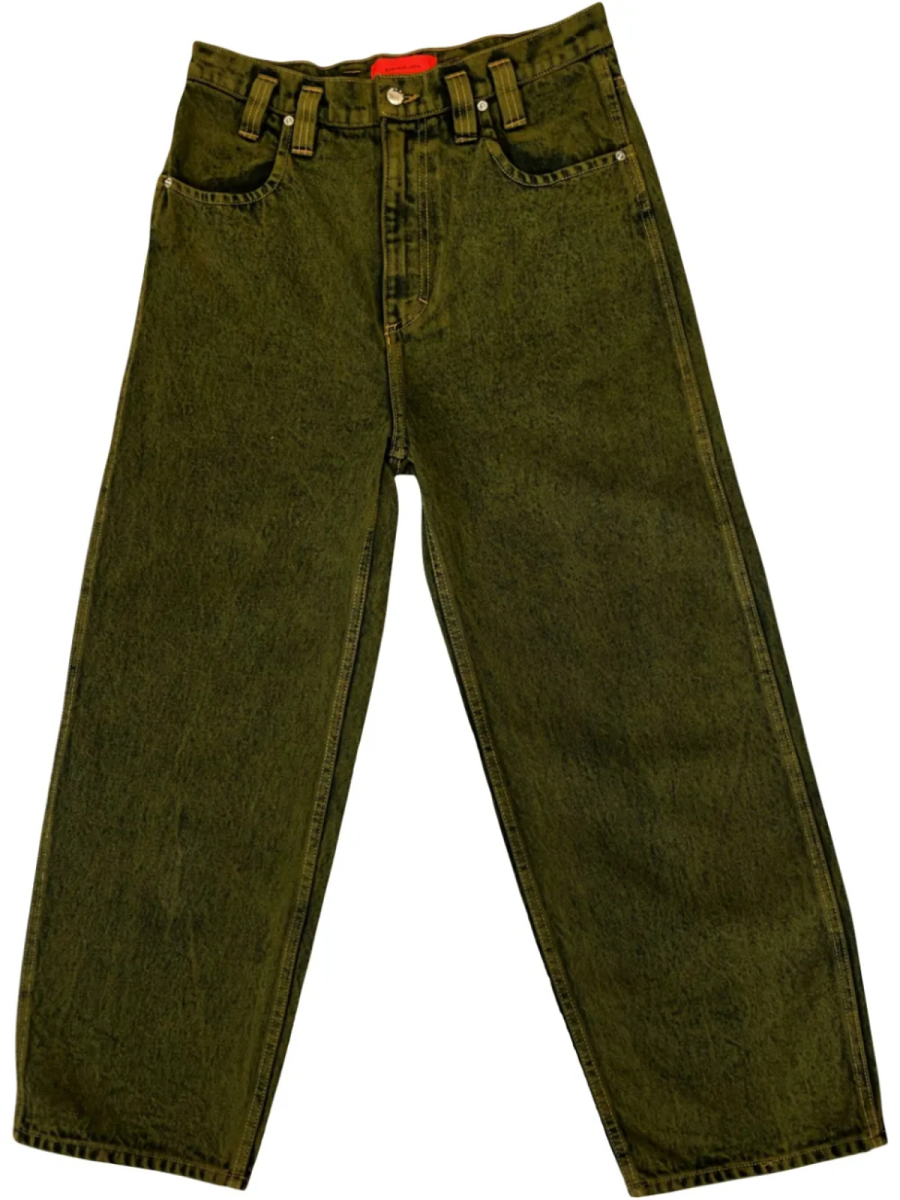 

Джинсы Eckhaus Latta с широкими штанинами, зеленый
