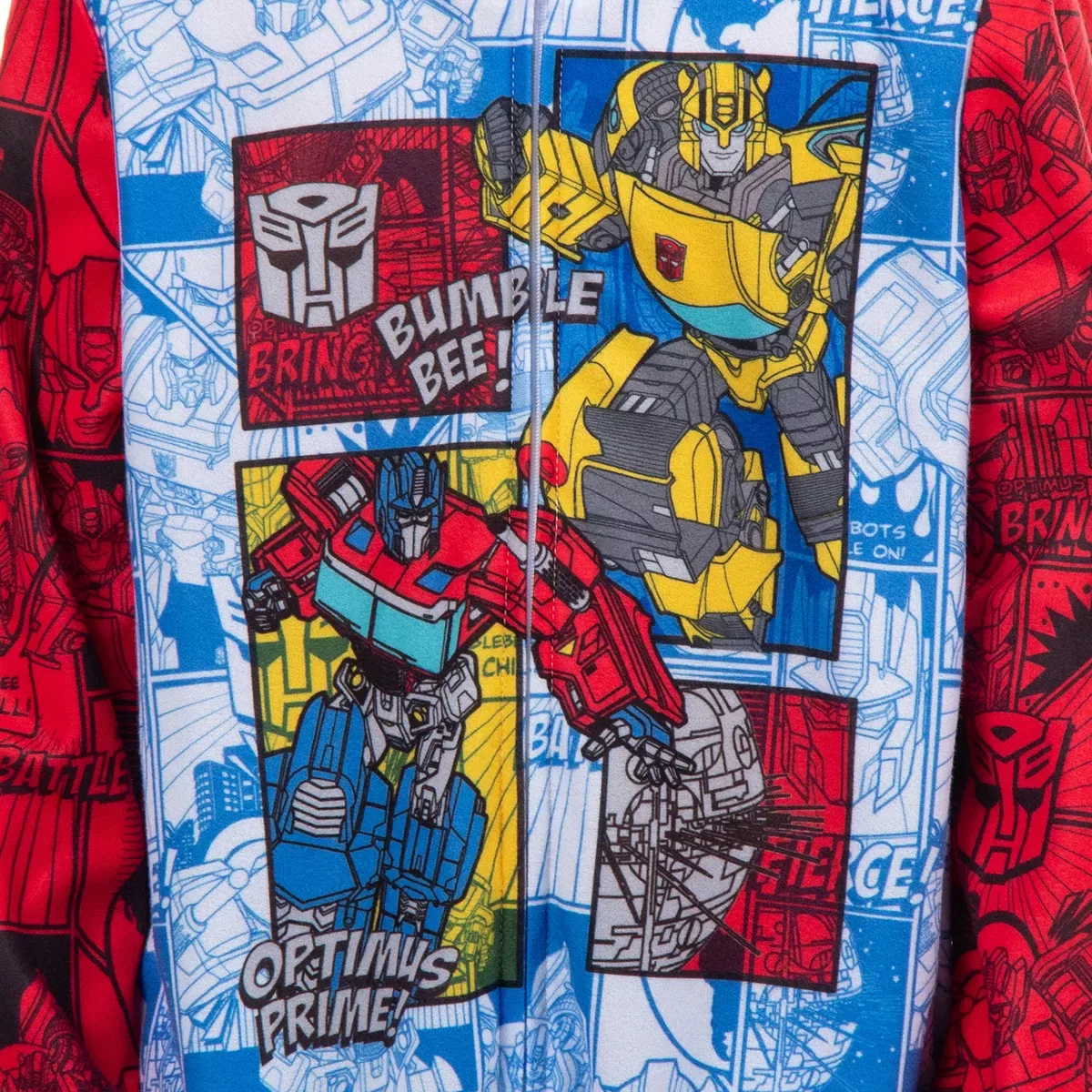 Детский пижамный комбинезон для мальчиков с принтом Transformers Battle On INTIMO, Multicolored — фото 2