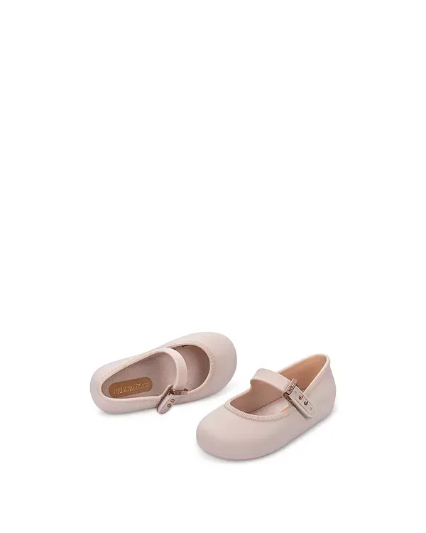 Детские балетки для девочек мягкие Mini Melissa, бежевый — фото 2