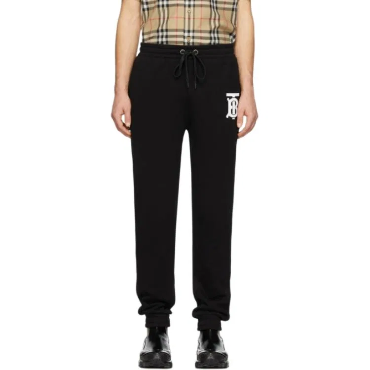 Мужские трикотажные спортивные брюки FW25 Knitted Sweatpants Burberry, Black — фото 3