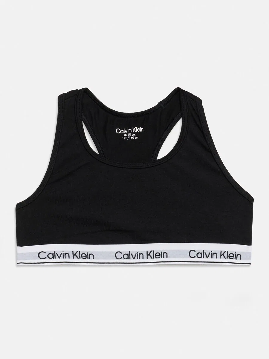 Бюстгальтер-бралетт Calvin Klein Underwear, цвет карминно-красный, черный — фото 3