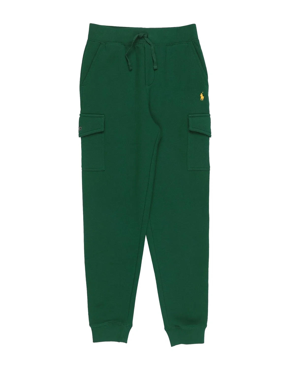 Детские спортивные штаны на флисе с утяжкой Cargo Jogger Polo Ralph Lauren, зеленый