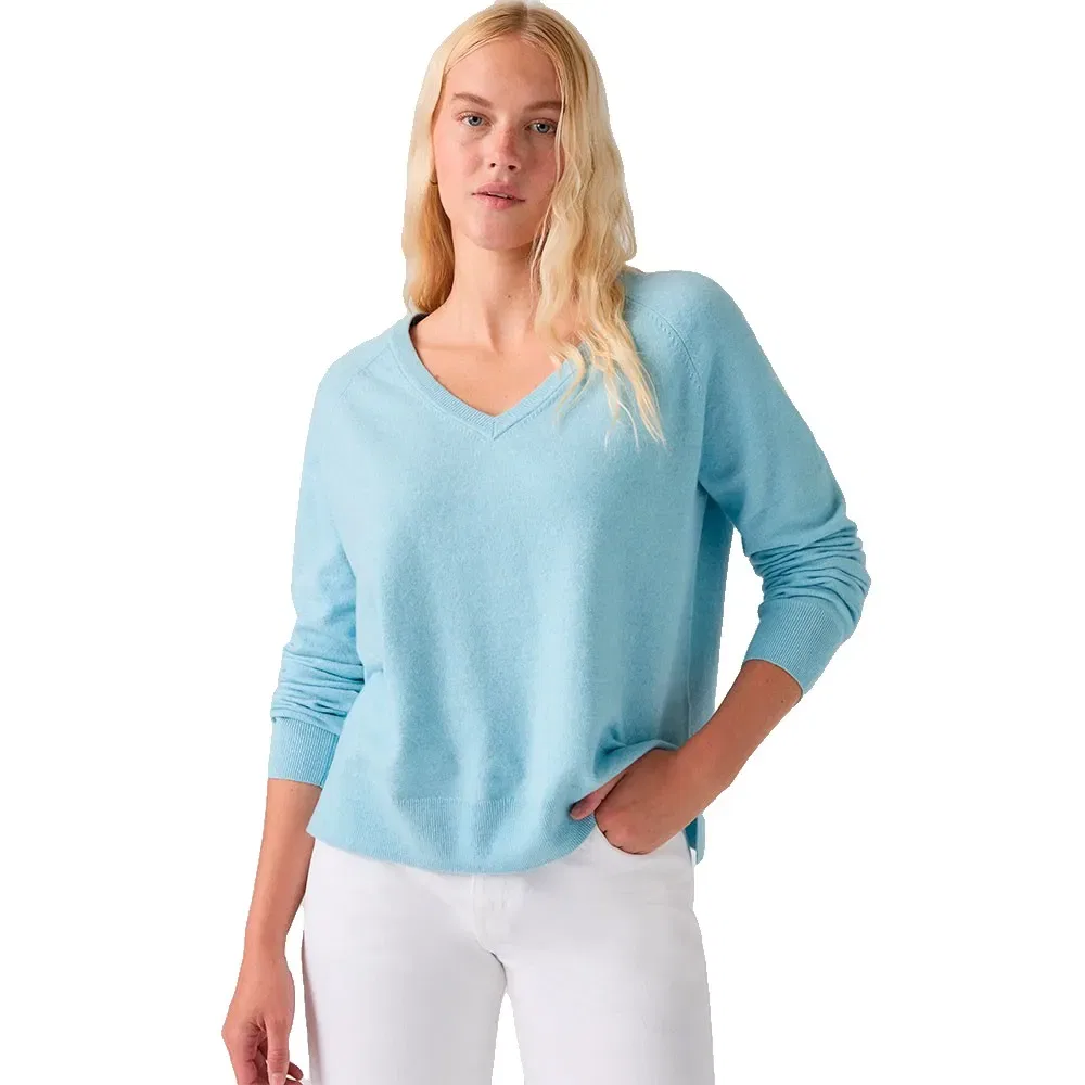 Женский свитер с V-образным вырезом Super Soft Levi's, Blue — фото 4