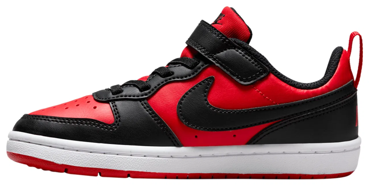 Кроссовки для мальчиков Court Borough Low Recraft Nike, цвет Red/Black/White — фото 3