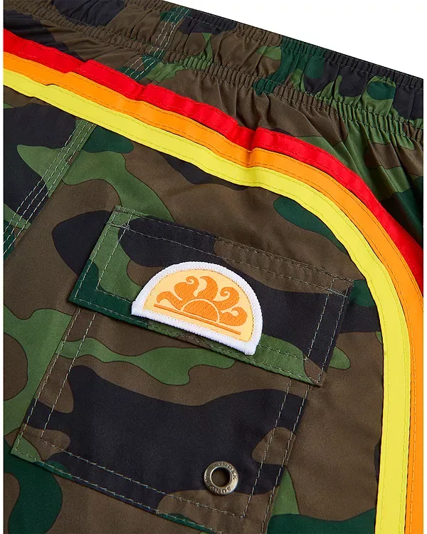 Детские плавки для мальчиков с принтом Camo Sundek, Vintage Deep Forest — фото 3