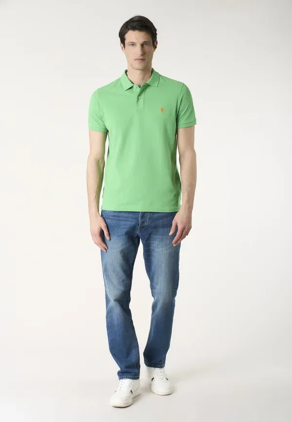 Футболка поло из хлопка Polo shirt U.S. Polo Assn., зеленый — фото 2